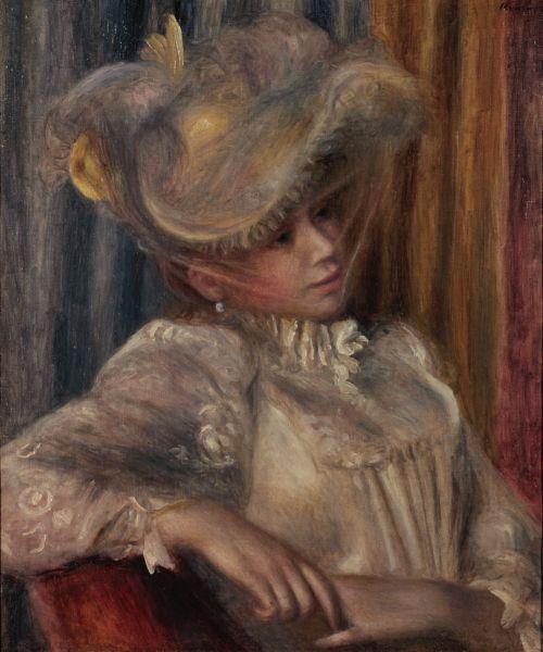 Pierre Auguste Renoir Woman with a Hat oil painting image